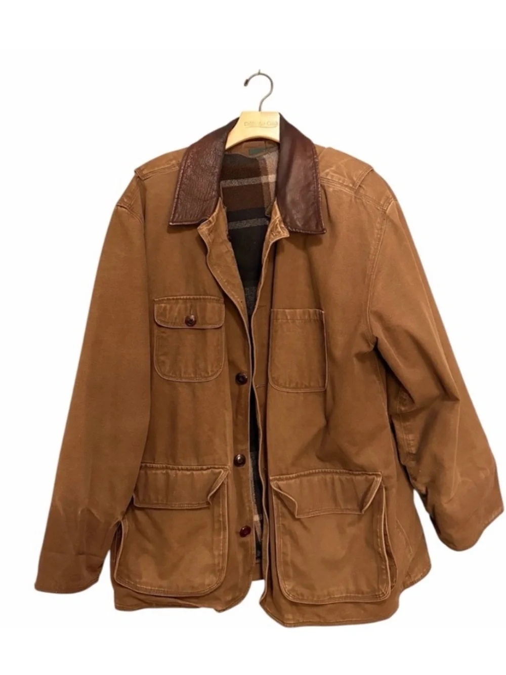 J. Crew Brown Barn Chore With Wool Removable Lining